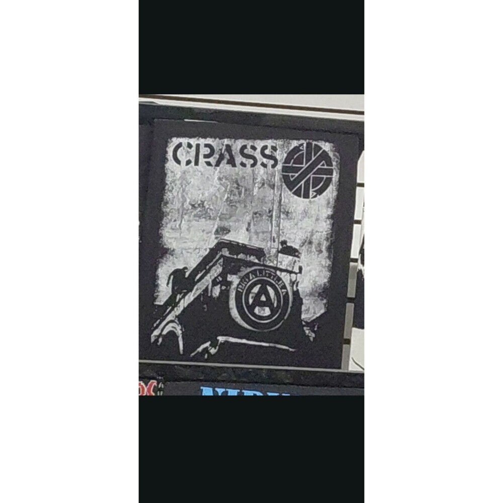Rare crass tee size xl screenprint cotton art tee
